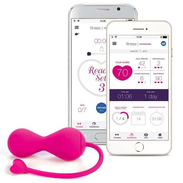 LOVELIFE BY OHMIBOD - KRUSH - Smart, oppladbare geishakuler (rosa)