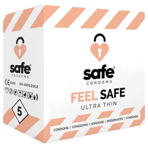 SAFE Feel Safe - tynne kondomer (5 stk)