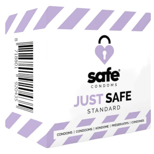 SAFE Just Safe - standard vaniljekondomer (5 stk)