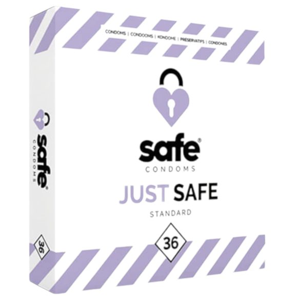 SAFE Just Safe - standard vaniljekondomer (36 stk)