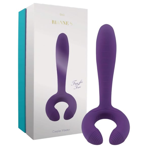 Rianne Duo - vanntett, oppladbar parvibrator (lilla)