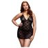 BACI Plus Size - Halsbånd, blonde babydoll - Svart (XL-XXL)