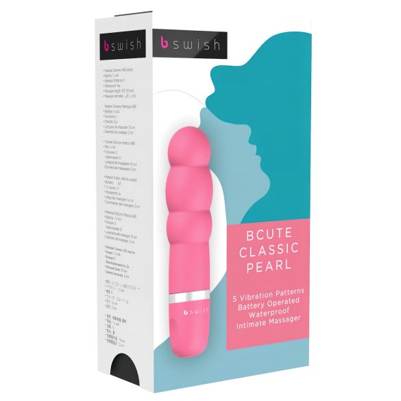 B SWISH Bcute Pearl - vanntett perlevibrator (rosa)