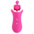 FEELZTOYS Clitella - oppladbar, roterende oralvibrator (rosa)