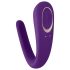 Satisfyer Double Classic - vanntett, oppladbar parvibrator (lilla)