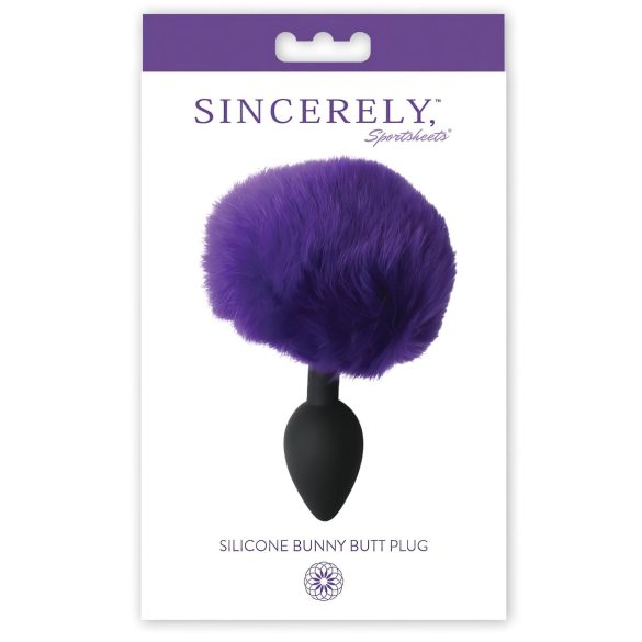 Sportsheets Sincerely - anal plug with bunny tail (purple)