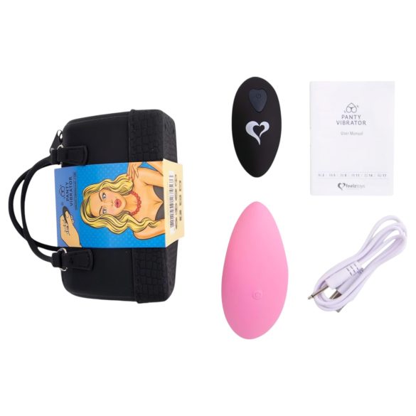 FEELZTOYS trusevibrator - trådløs nytelse (rosa)