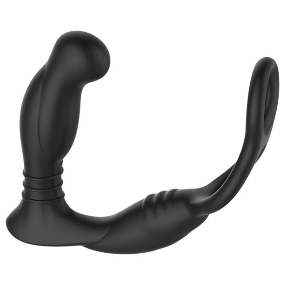 Nexus Simul8 - vibrerende penisring med analdildo (svart)