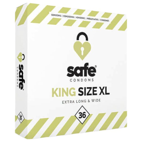 SAFE King Size XL - ekstra store kondomer (36 stk)