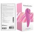 FeelzToys Femmegasm - oppladbar 2-i-1 klitorisvibrator (rosa)